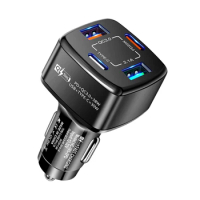 68W QC3.0+PD USB 4 Port Type-c Universal 12V-24V Car Charger Plug Quick Mobile Phone Adapter Portable