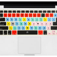 For Apple final cut pro X Functional Shortcut Silicone Keyboard Cover Skin for Macbook Air 13 inch, for Macbook Pro 13, 15 US&amp;EU
