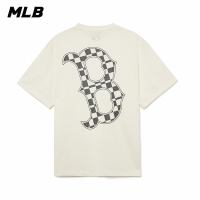 【MLB】背後大Logo 短袖T恤 Checkerboard系列 波士頓紅襪隊(3ATSO0134-43CRS)