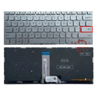 US Backlit Keyboard For ASUS VivoBook X415 X415JA Silver/Black
