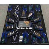 ZS - Grosir 10 Pcs Sarung Ardan Batik Familly Briliant Gold SERAGAM BARON BIRU