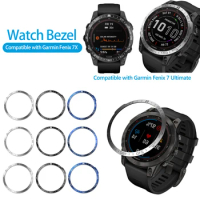 Smart Stainless Steel Watch Bumper Cover For Garmin Fenix 7 7X 7S Bezel Ring Anti Scratch Metal Case Protector Watch Accessories