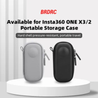 Hard Shell Protective Case Anti-scrach Camera Portable Box PU Mini Hard Shell Storage Bag for Insta360 One X3/2 Aceessoroies