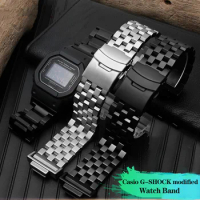 Stainless Steel Watchband For Casio G-SHOCK DW5600 GW-B5600 GW-M5610 GA 110 100 120 GD 100 120 Refit Band Sports Men's Strap