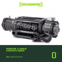 IRONMAN 4X4 FRONTIER 12.000LB SYNTHETIC WINCH - IMW12000MSR
