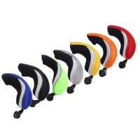 Outdoor Sport Mesh Hybrid Color Interchangeable Number Golf Club Headcover Club Heads Cover Golf Headcover Golf Head Protector