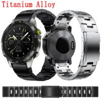 22mm 26mm Titanium Alloy Strap For Garmin Fenix 7 7X 6X 6Pro 5X 5Plus Quick Release Wristband MARQ Driver Tactix Delta Bracelet