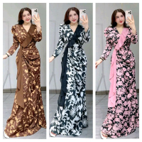 DRESS LABUH PUFF HAND MUSLIMAH  FIT 45KG-65KG