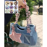 Denim Girl ItaBag New Retro Personality Chain Crossbody Bag Daily 2023 New Y2K Spice Girl Cool Shoulder Bag