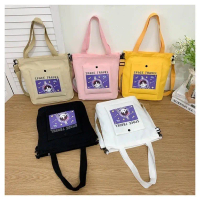 W-shopกระเป๋าผ้าแคนวาสมีซิปด้วยใส่ของได้เยอะนะผ้าแข็งแรง JJ218