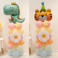 派對佈置畢業動物氣球立柱組1組(生日氣球 派對布置 兒童節 畢業 教室 裝飾 布置)