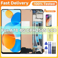 จอแสดงผล LCD, 6.43 นิ้ว, AMOLED และ TFT, สำหรับจอแสดงผล LCD OPPO A78 4G, พร้อมกรอบ, แผงหน้าจอสัมผัส,