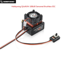 Original Hobbywing QUICRUN 10BL60 Sensored 60A 2-3S Lipo BEC Speed Controller Brushless ESC for 1/10 1/12 RC Car