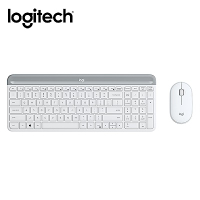 羅技 logitech MK470超薄無線鍵鼠組-珍珠白