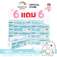 [ 6 แถม 6 ]  Baby Cotton Soft Tissue กระดาษทิชชู่ ทิชชู่ สำหรับเด็ก 2 แพ็ค 12 ห่อ เด็กทารก เด็กหญิง 