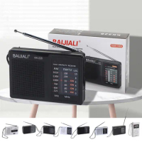 Portable Mini Radio Handheld Dual Band AM FM HiFi Music Player Speaker with Telescopic Antenna For Outdoor Home Use