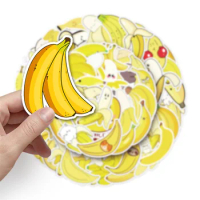 50pcs Cartoon Fruit Banana Stickers For Journal Ipad Scrapbook Laptop Luggage DIY Adesivos Sticker Pack Scrapbooking Supplies