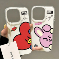 BT21 BTS KPOP Sarung Telefon,Sarung untuk iPhone 17 Pro Max 16 Pro Max 15 14 XR 13 12 11 Pro Max 7 P