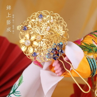 媽祖娘娘天上聖母女神神尊配飾手工團扇九天玄女尾狐仙娘娘迷你小扇子