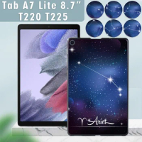 Cover for Samsung Galaxy Tab A7 Lite 8.7'' SM-T220 SM-T225 Tablet Case Tab A7 Lite 2021 Constellation Pattern Slim Back Shell