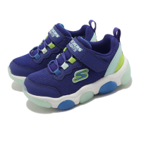 Skechers 童鞋 S Lights-Mighty Glow 藍 燈鞋 發光 小童 學步鞋 魔鬼氈 運動鞋 402040NBLLM