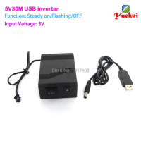 NEW 5V 30M USB Wedding Decorative EL wire inverter powered by Computer or Mobile battery for driving Flashing Glowing EL wire
