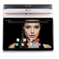 Newest 10 Inch 4G LTE Tablet Octa Core IPS Screen Dual 6GB RAM 32GB ROM Android 10.0 GPS Wifi 3G Phone call Tablet pc +64GB TF