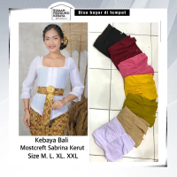 Kebaya Bali Sabrina Mostcref Polos Lengan Kerut Atasan Tradisional