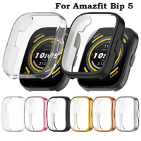 Silicone Protective Case For Amazfit Bip 5 Tpu Full Screen Protector For Amazfit Bip5 (A2215) Cover Accessories Case Shell Clear