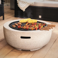 Nordic Patio Heaters Outdoor BBQ Grill Home Fire wood Heater Indoor Charcoal Brazier Barbecue Table Heating Charcoal Grill Stove