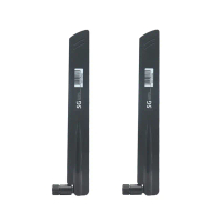 LOD TGHN 555] 2 unit antena 3G/4G/5G 600–6000 MHz, keuntungan 18 dBi, terminal SMA lelaki untuk kad 