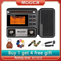 MOOER GE100 Guitar Multi-effects Processor Effect Pedal with Loop Recording Chord Lesson Function Guitar Pedal Accessories
