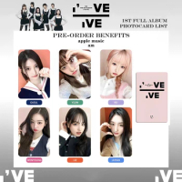 KPOP IVE I AM Album Photocards Apple Music Selfie LOMO Cards WonYoung YuJin Soundwave Pre-Order Benefits Cards LEESEO Fans Gifts
