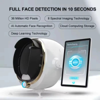 Professional 3D Tech Wood Lamp Magic Mirror Skin Analysis Machine Portable Facial Skin Analyzer 2024