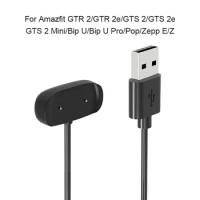 USB Charging Cable Cord For Amazfit GTR 2 /GTS 2 /Bip U/GTR 2e/GTR3 GTR4 Pro Mini GTS 3 T-Rex 2 Smart Watch Charger Adapter Dock