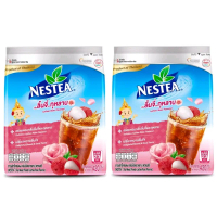 Nestea เนสที ชาปรุงสำเร็จชนิดผง กลิ่นลิ้นจี่และกุหลาบ ชงได้46แก้ว แพ็กคู่420กรัม×2ถุง(840กรัม)