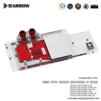 Barrow 3090 3080 GPU Water Cooling Block for MSI RTX 3090/3080 GAMING X TRIO,Full Cover ARGB GPU Cooler,BS-MSG3090M-PA