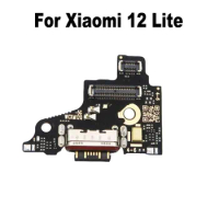 For Xiaomi 12 Lite Fast USB Charging Dock Port Mic Microphone Connector Board Flex Cable Repair Parts Global MI 12 Lite