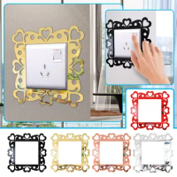 1PC Switch Sticker Home Decor Wall Mirror Style Photo Frames For Shop Switch Home Wall Decoration Mural Wallpaper Home Decor