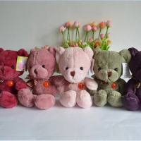 10 pieces cute plush teddy bear toys muti-colour lovely teddy bear dolls gift doll about 27cm