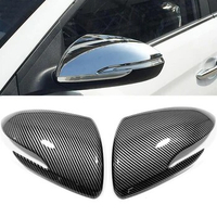 For Hyundai Elantra Avante 2016 2017 2018 2019 ABS Chrom/ Carbon Car Rearview Side door turning Mirror Cover trim accessories