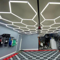 3.6x18M Brightest Garage Hexagon LED Lights Ceiling Linear Lights Hexagon LED High Bay