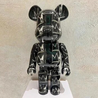 New 1000% Bearbrick Action &amp; Toy Figures 70cm Jean-michel Basquia Limited Collection Fashion Accessories Medicom Toys
