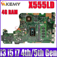 Motherboard For Asus X555LD X555LN X555LNB X555LP X555LB X555LJ X555LF X555L Laptop Mainboard with 4GB I3 I5 I7 CPU 100% Working