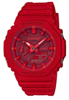 G-shock G-Shock Analog Digital Jam Tangan Pria Strap Karet Merah GA-2100-4A Original