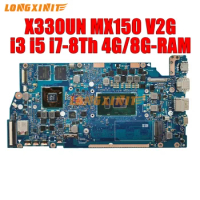 X330UN Laptop Motherboard For ASUS VivoBook S13.I330UN X330UA I330UA CPU:I3-8130U I5-8250U I7-8550U. MX150 V2G. 4GB/8GB-RAM