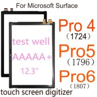 100% Worked For Microsoft Surface Pro 4 1724 Pro 4 Pro 5 1796 Pro 6 1807 Touch Screen Digitizer Glass Replacement for PRO5 PRO6