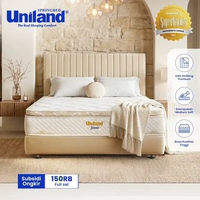 Uniland Springbed Scania Pillowtop - Kasur Spring Bed Full Set 120 x 200 Grey