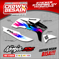 Striping Semifull Kawasaki Ninja SS Variasi Transparan Decal Striping UV Ninja SS Ninja R Rainbow Co