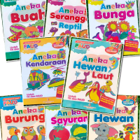 Paket Buku Mewarnai Isi 8 Buku Plus Contoh untuk Anak TK Paud Kgu